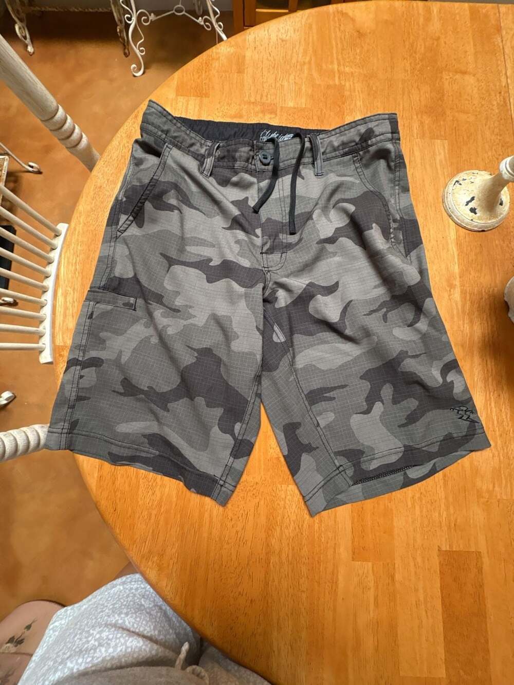 DaHui Hybrid Collection Gray Camo Board Shorts Size 30